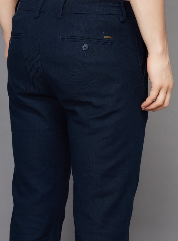 ALLEN SOLLY Solid Regular Trousers
