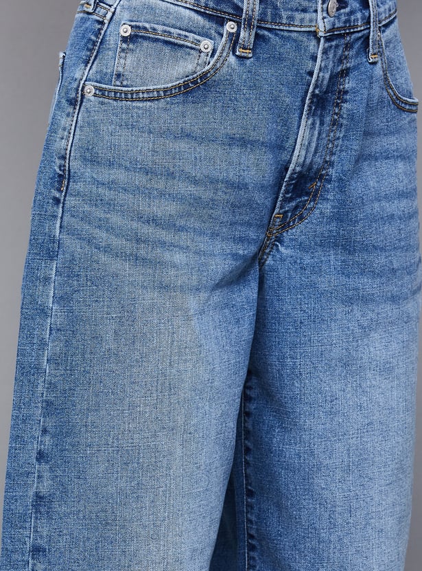 LEVI'S Solid High Rise Wide Leg Jeans