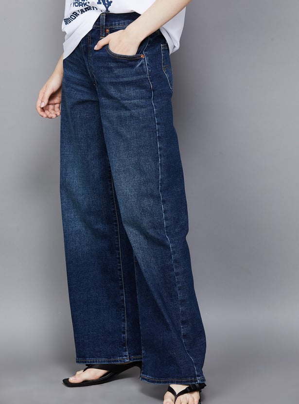 LEVI'S Washed Wide Leg Jeans
