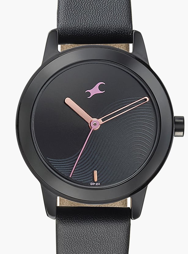 FASTRACK Leather Analog Watch-NU68008NL01
