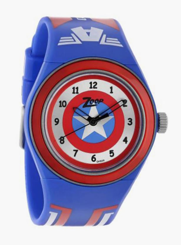 ZOOP Unisex Marvel Captain America Analog Watch - NVC4048PP18