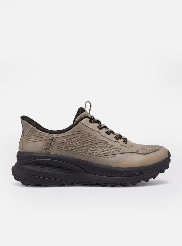 SKECHERS Textured Lace-Up Sports Shoes