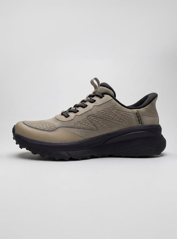 SKECHERS Textured Lace-Up Sports Shoes