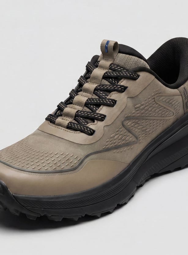 SKECHERS Textured Lace-Up Sports Shoes