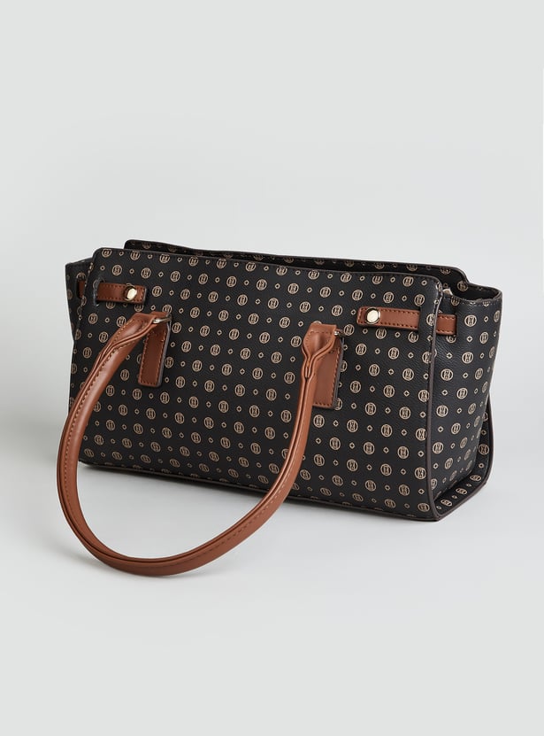 ELLE Printed Handheld Bag