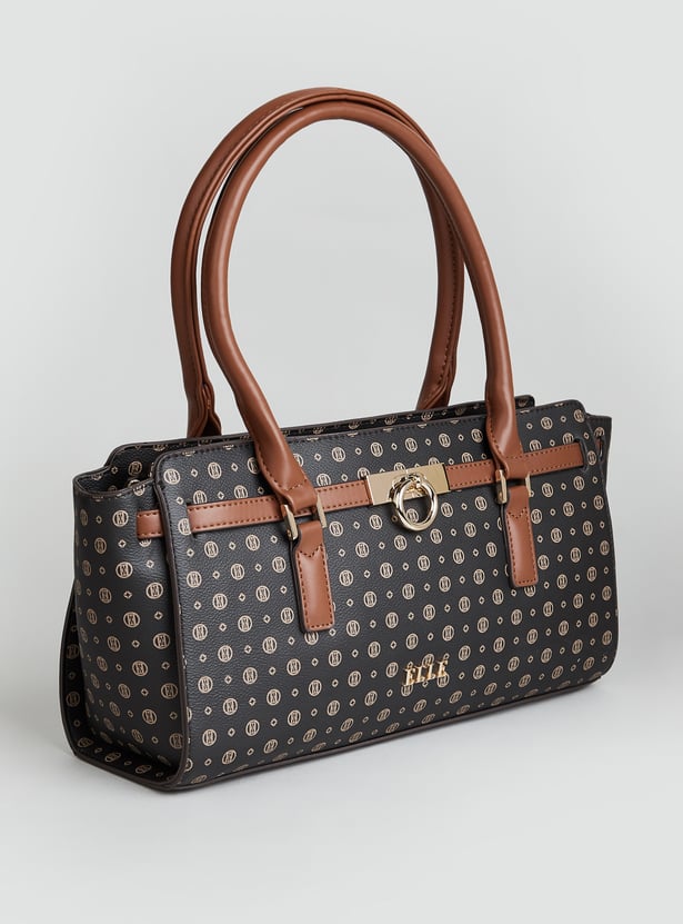 ELLE Printed Handheld Bag
