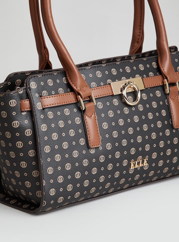 ELLE Printed Handheld Bag