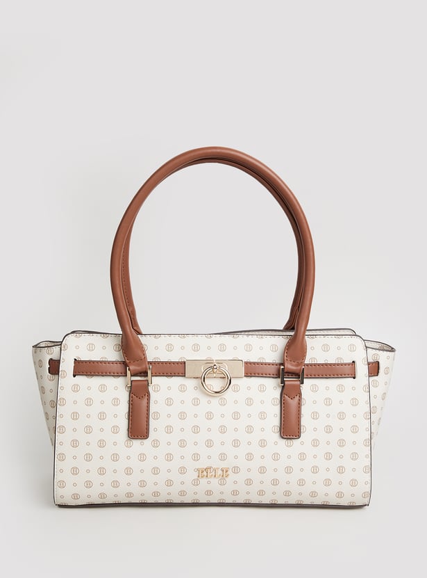 ELLE Printed Handheld Bag