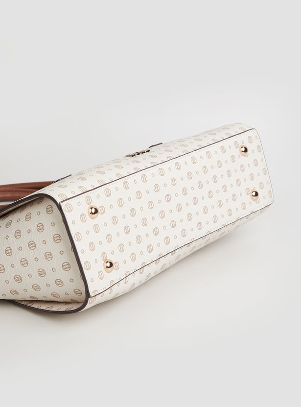 ELLE Printed Handheld Bag