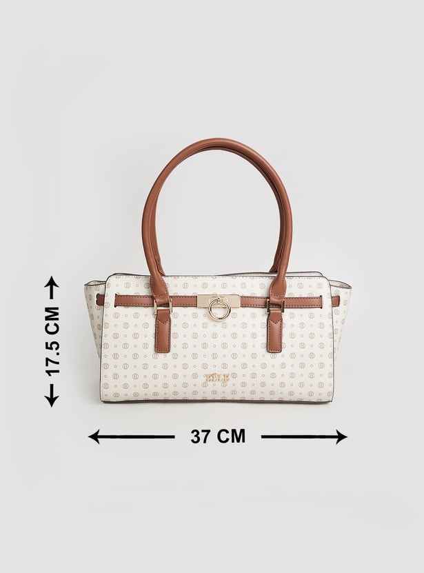 ELLE Printed Handheld Bag