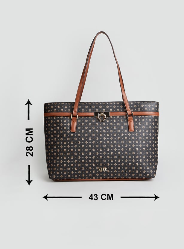 ELLE Textured Shoulder Bag