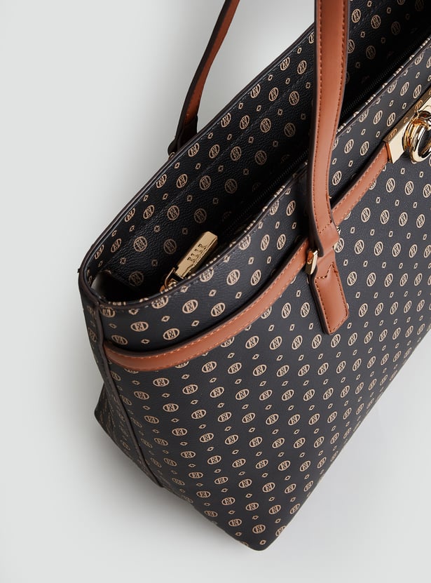 ELLE Textured Shoulder Bag