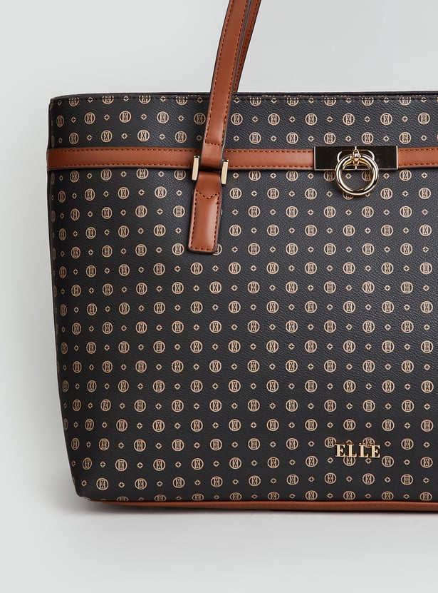 ELLE Textured Shoulder Bag