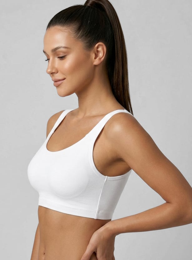 ENAMOR Non Padded Non Wired Seamless Bra - Pack of 2