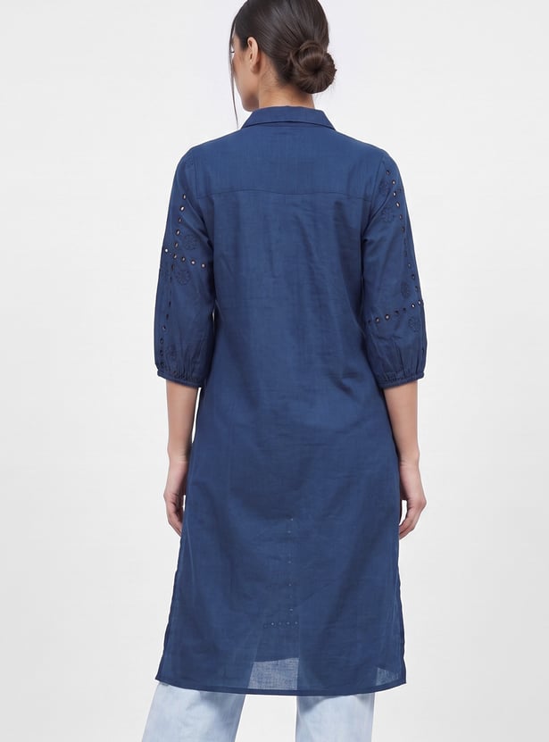 MELANGE Embroidered Straight Kurta