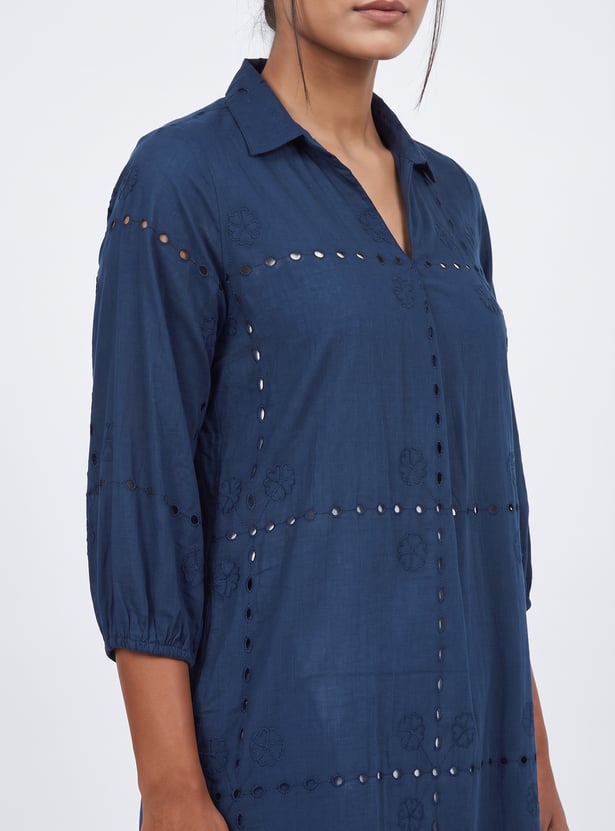 MELANGE Embroidered Straight Kurta