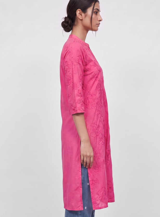 MELANGE Embroidered Straight Kurta