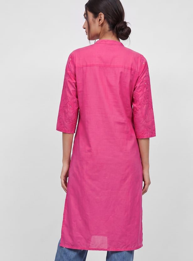 MELANGE Embroidered Straight Kurta