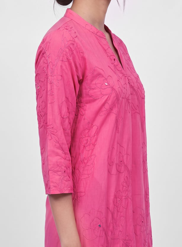 MELANGE Embroidered Straight Kurta