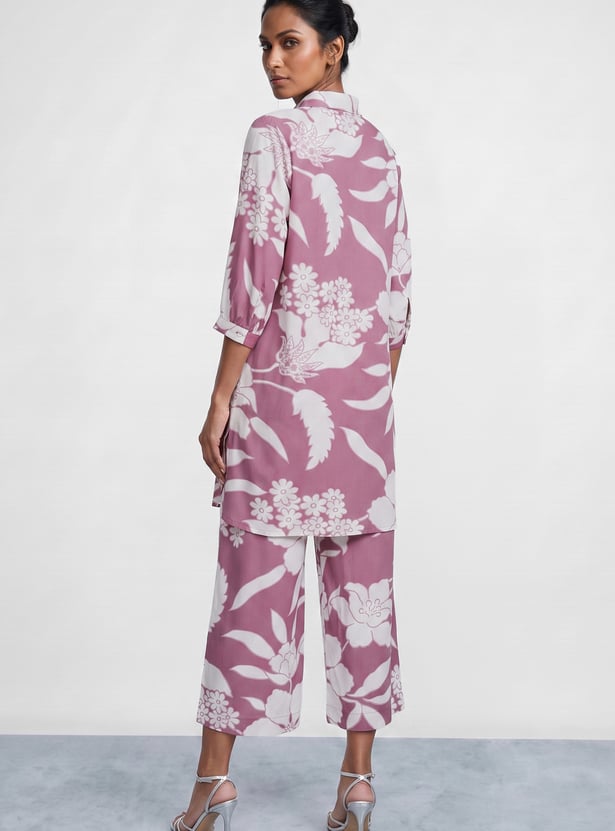MELANGE Floral Print Kurta Set