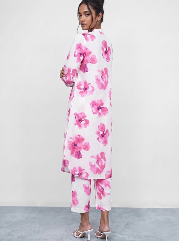 MELANGE Floral Print Kurta Set