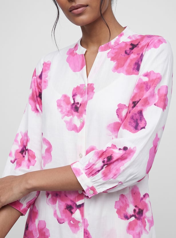 MELANGE Floral Print Kurta Set