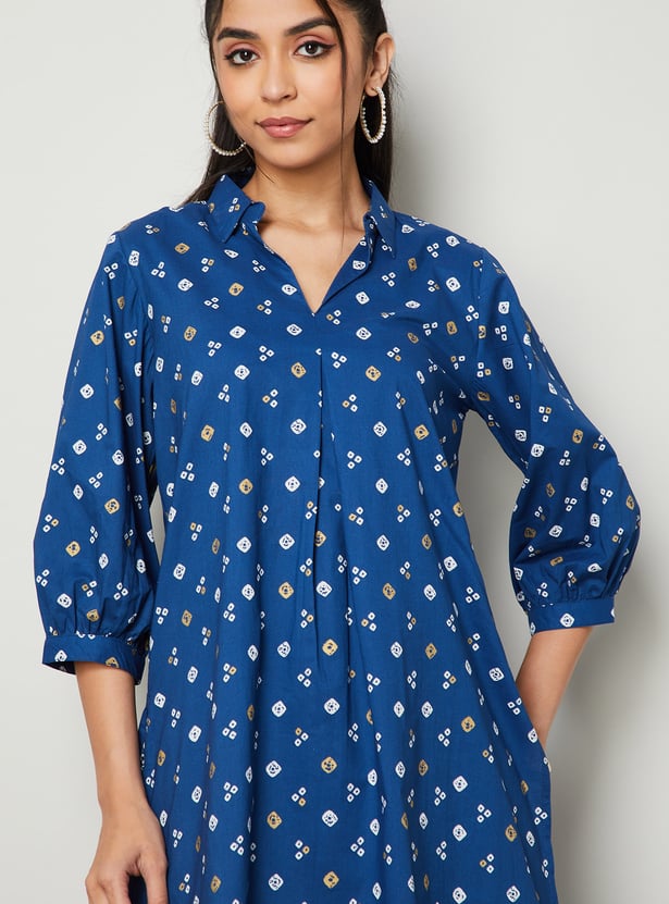 MELANGE Bandhani Straight Kurta Set