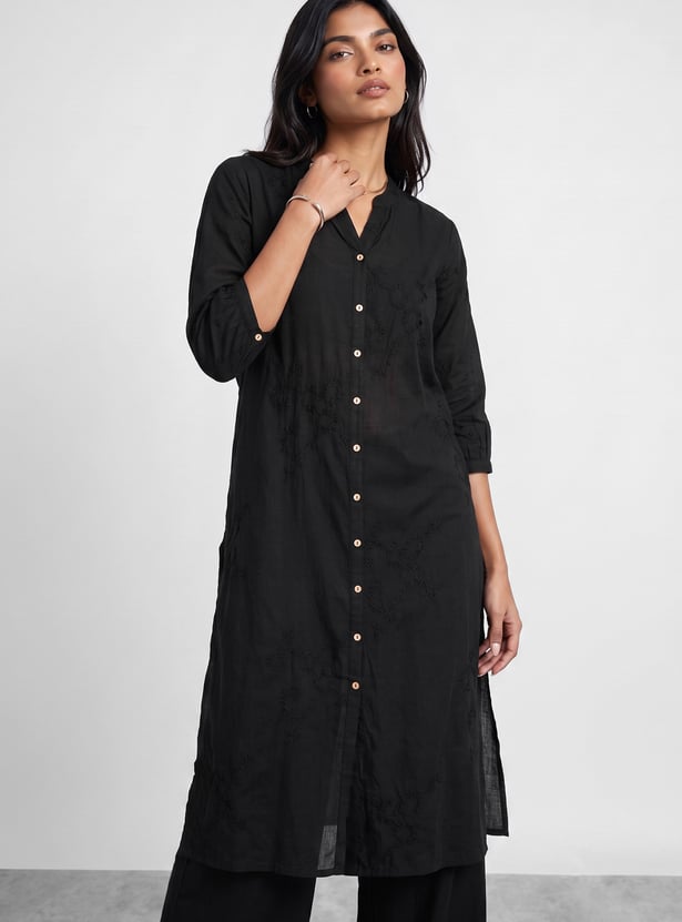 MELANGE Embroidered Straight Kurta
