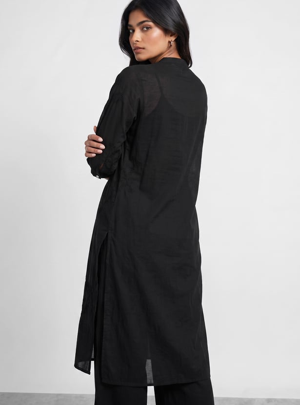 MELANGE Embroidered Straight Kurta