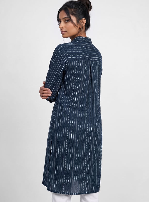 MELANGE Striped Straight Kurta