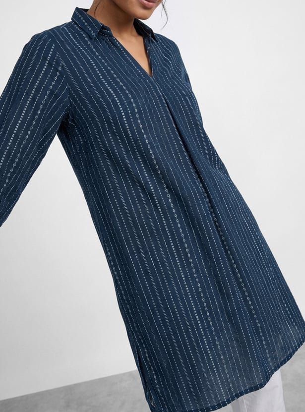 MELANGE Striped Straight Kurta