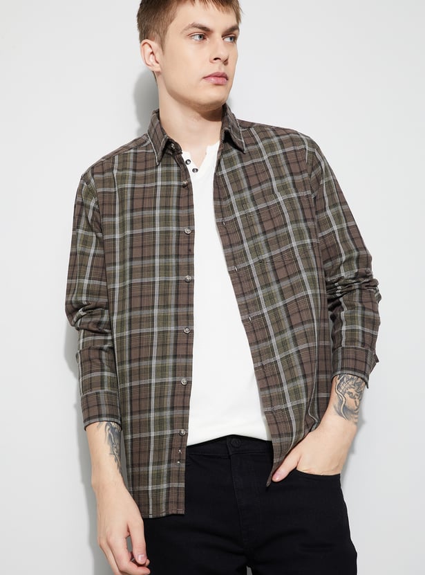 FORCA Checked Smart Fit Shirt