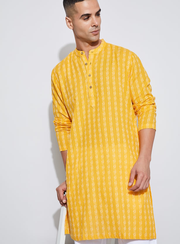 MELANGE Striped Straight Kurta