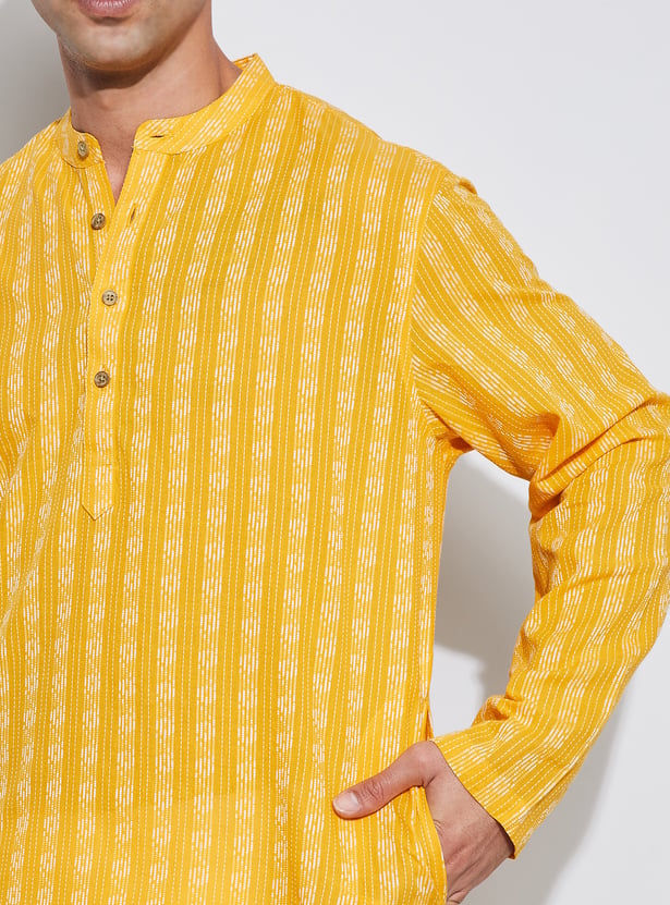 MELANGE Striped Straight Kurta