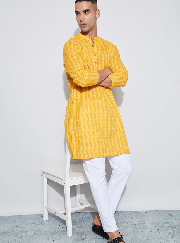 MELANGE Striped Straight Kurta