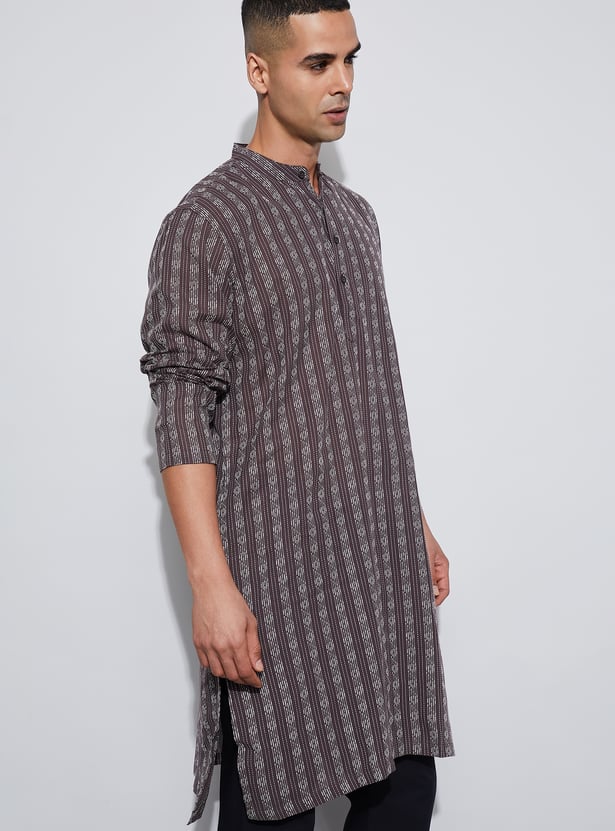 MELANGE Striped Straight Kurta