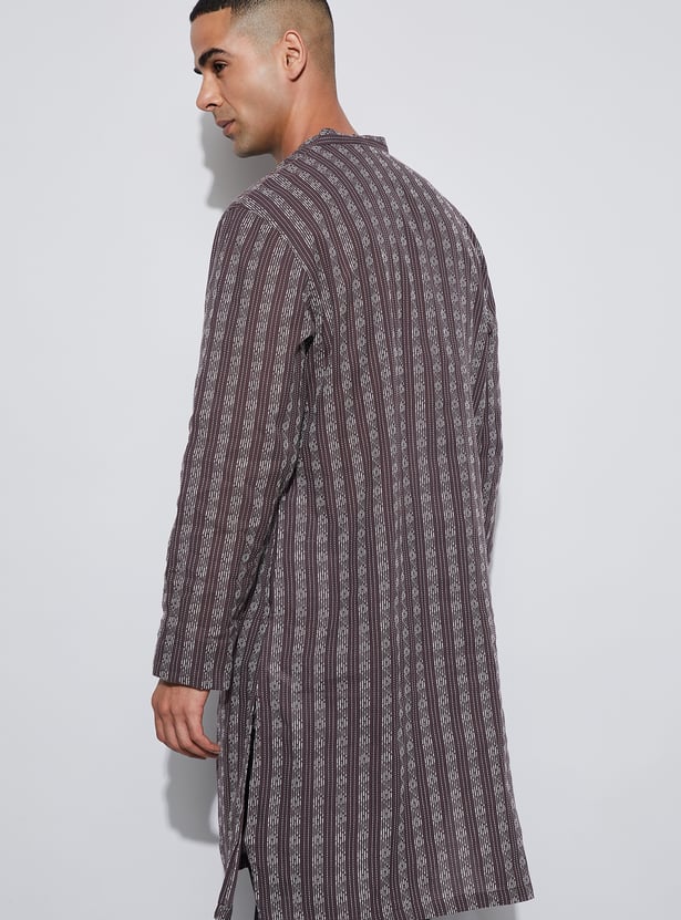 MELANGE Striped Straight Kurta