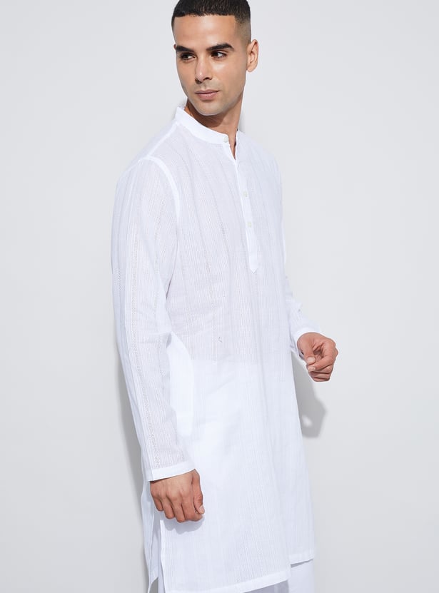 MELANGE Floral Design Straight Kurta