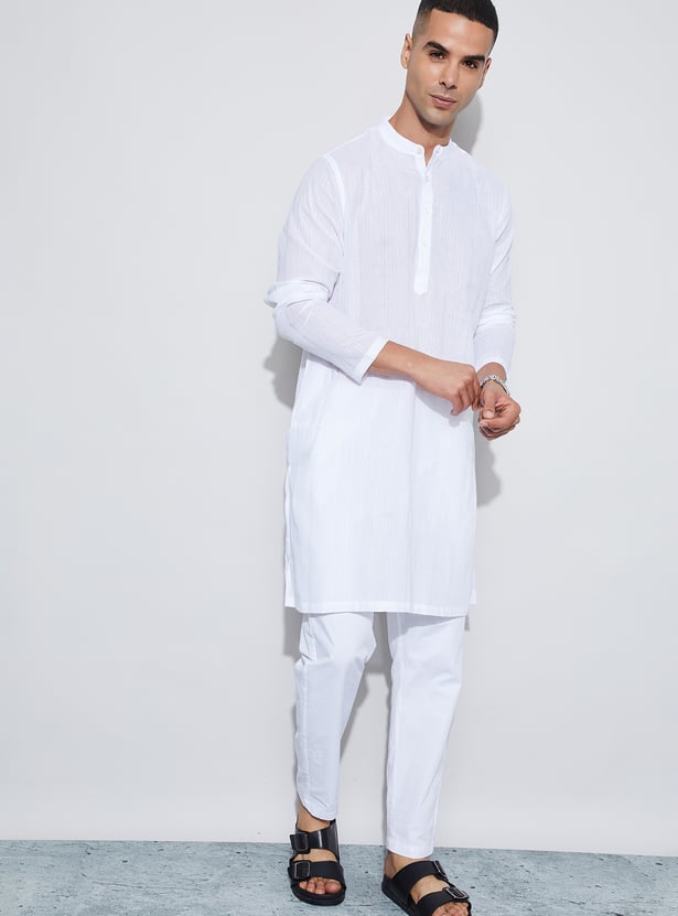 MELANGE Floral Design Straight Kurta