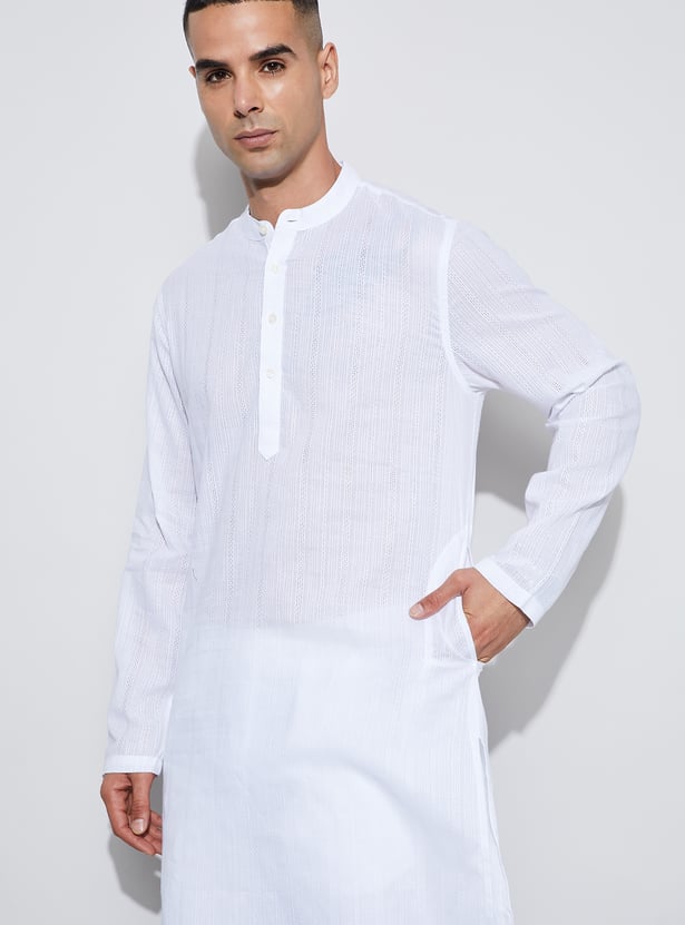 MELANGE Floral Design Straight Kurta