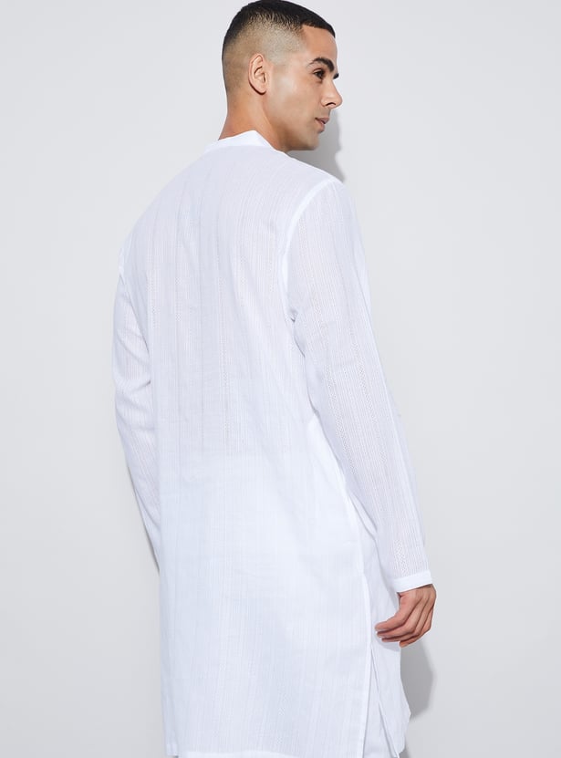 MELANGE Floral Design Straight Kurta