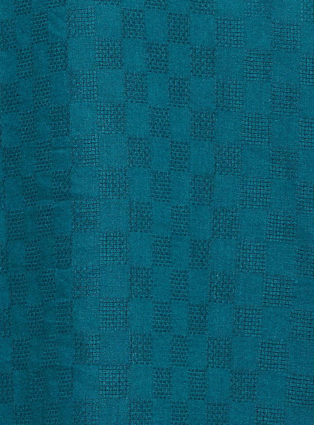 MELANGE Textured Calf Length Kurta