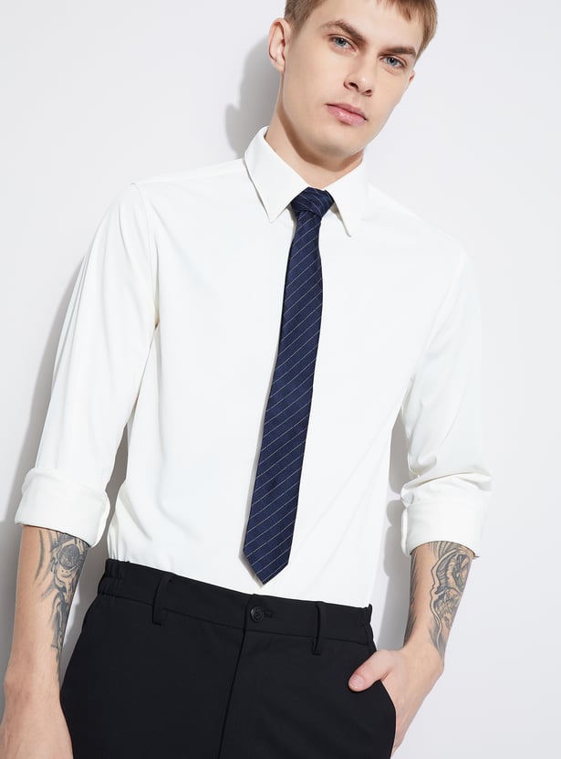 CODE Diamond Check Printed Tie