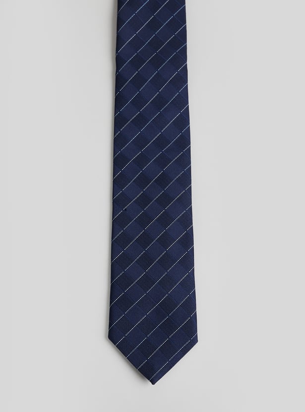 CODE Diamond Check Printed Tie