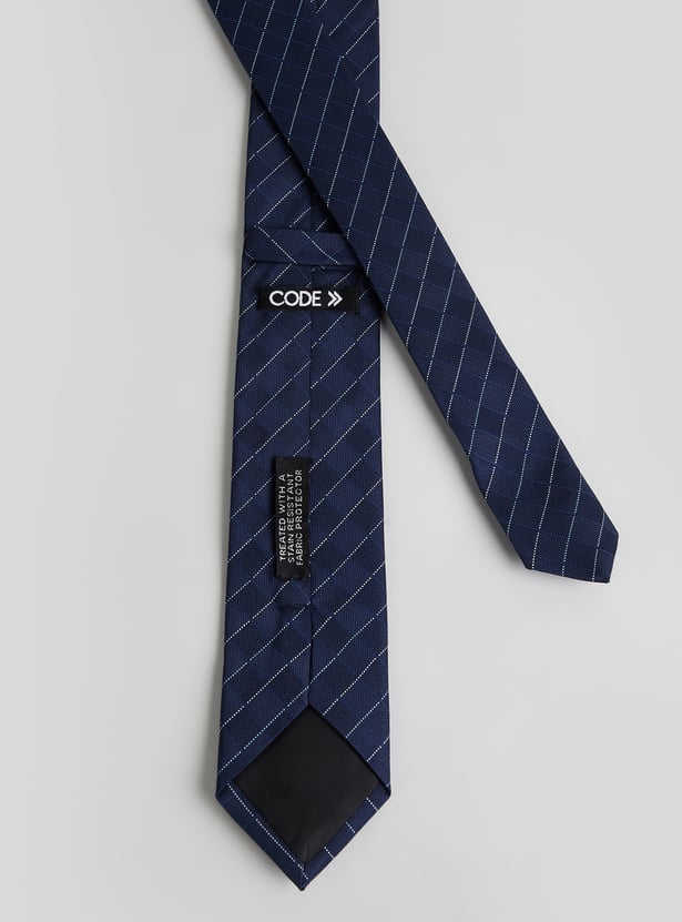 CODE Diamond Check Printed Tie