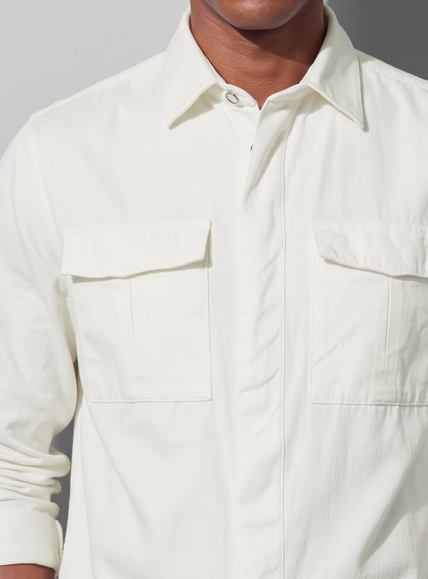 CODE UNWIND Solid Casual Jacket