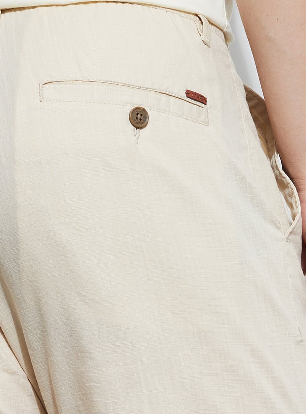CODE UNWIND Solid Regular Fit Trousers