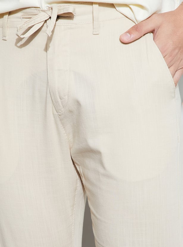 CODE UNWIND Solid Regular Fit Trousers