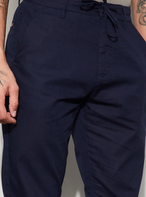 CODE UNWIND Solid Regular Fit Trousers