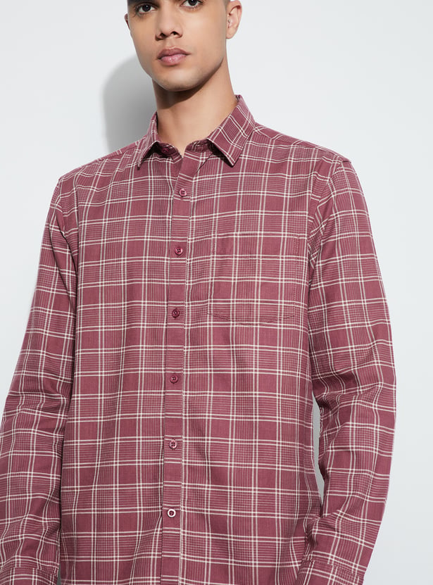CODE Checked Slim Fit Shirt